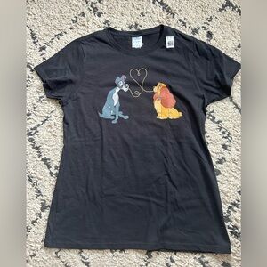 Disney Lady and the Tramp Black TShirt